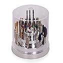 PANA Round Cake Tier Nail Drill Bit Holder Display Organizer Case - Dustproof Carbide Bit Storage Container Box For Manicure Tools Nail Salon - 48 Beauty & Personal Care PANA