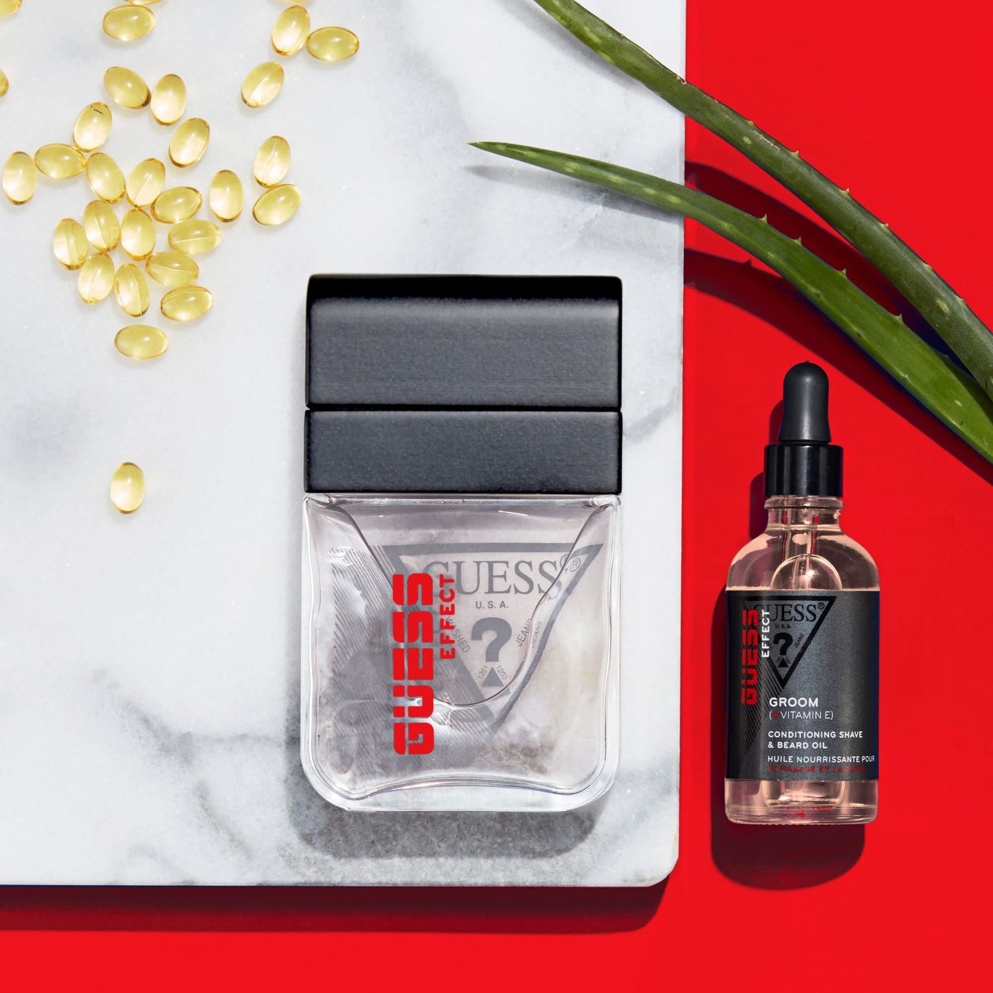 Guess Guess Effect Boost Conditioning Shave and Beard Oil Men Oil 1.7 oz Beauty & Personal Care GUESS