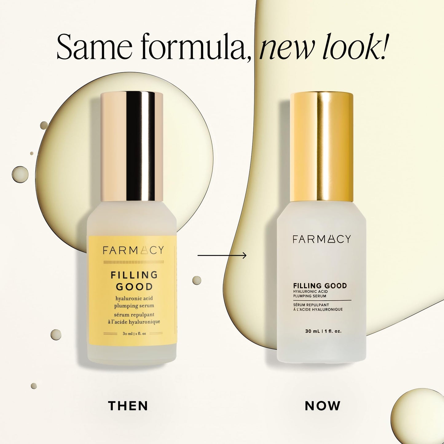 Farmacy Hyaluronic Acid Serum for Face - Filling Good Face Serum with Vegan Collagen Peptides - Helps Smooth Fine Lines + Wrinkles - Hydrating Beauty & Personal Care Farmacy
