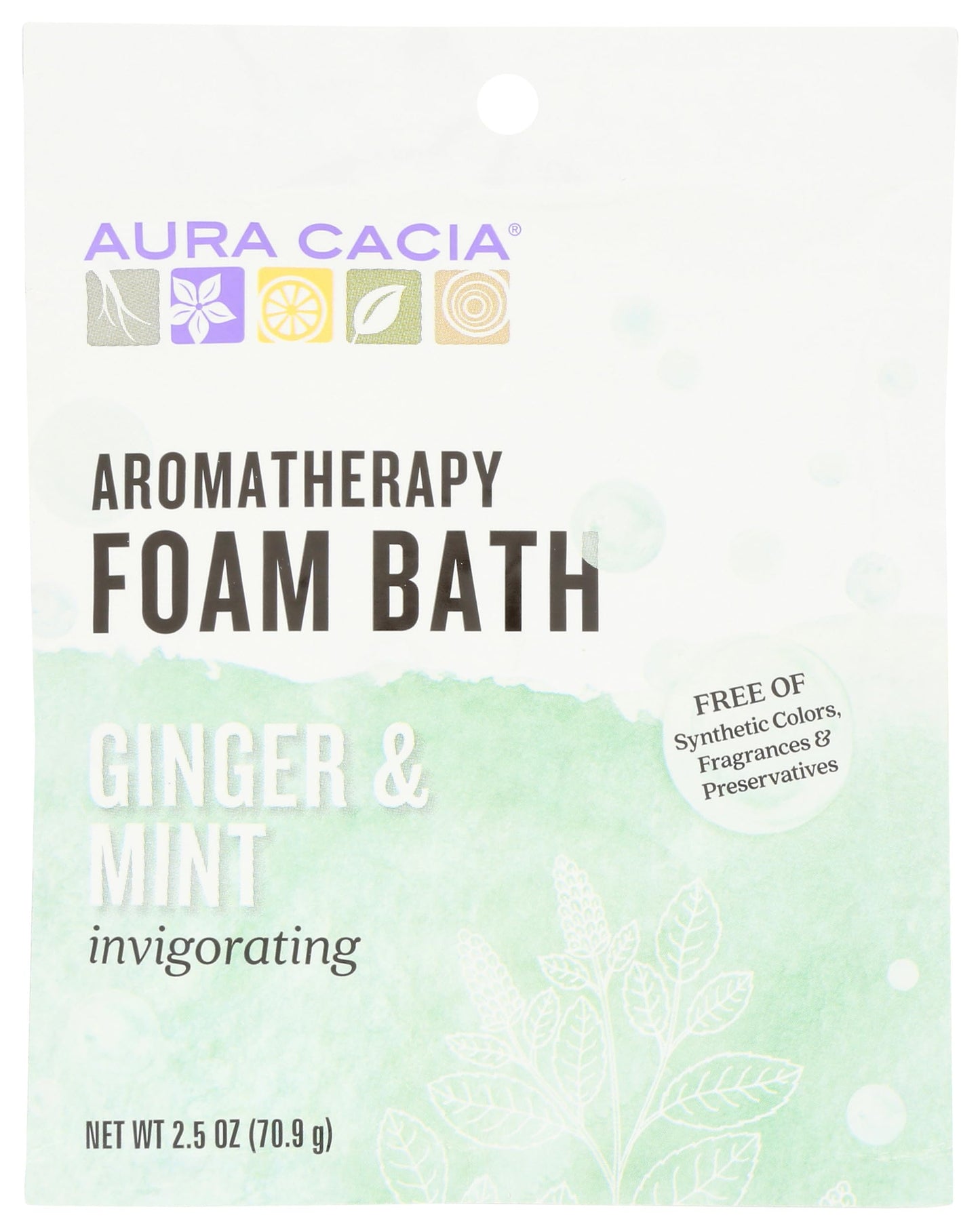 Aura Cacia Ginger Mint Foaming Bath, 2.5 OZ Beauty and Personal Care Aura Cacia