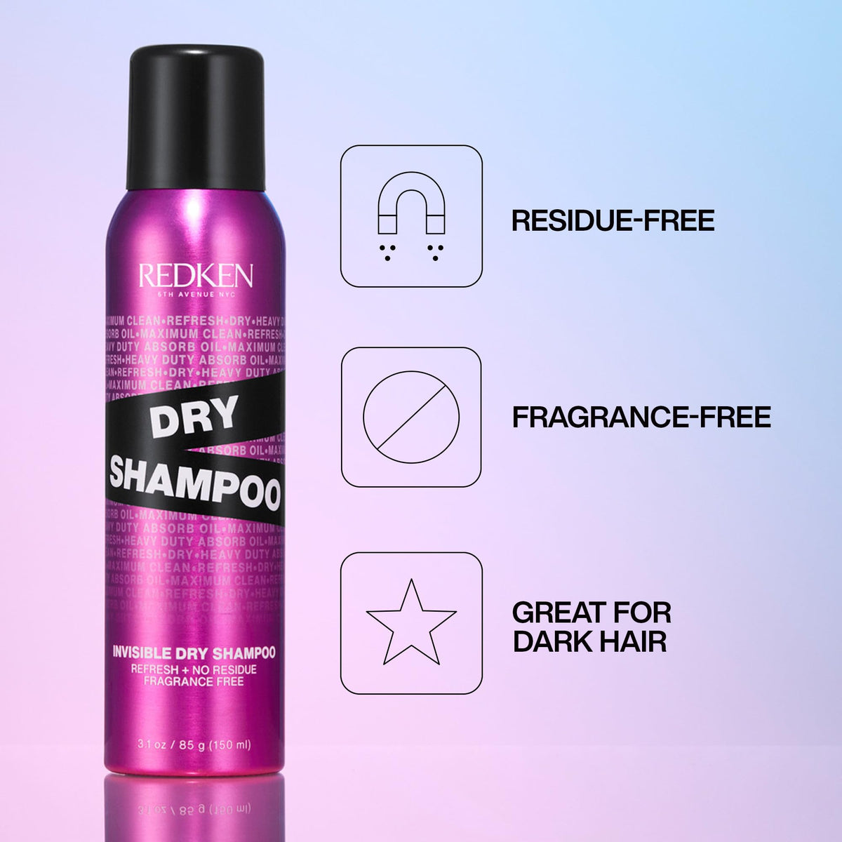 Redken Invisible Dry Shampoo - Lightweight & Residue-Free
