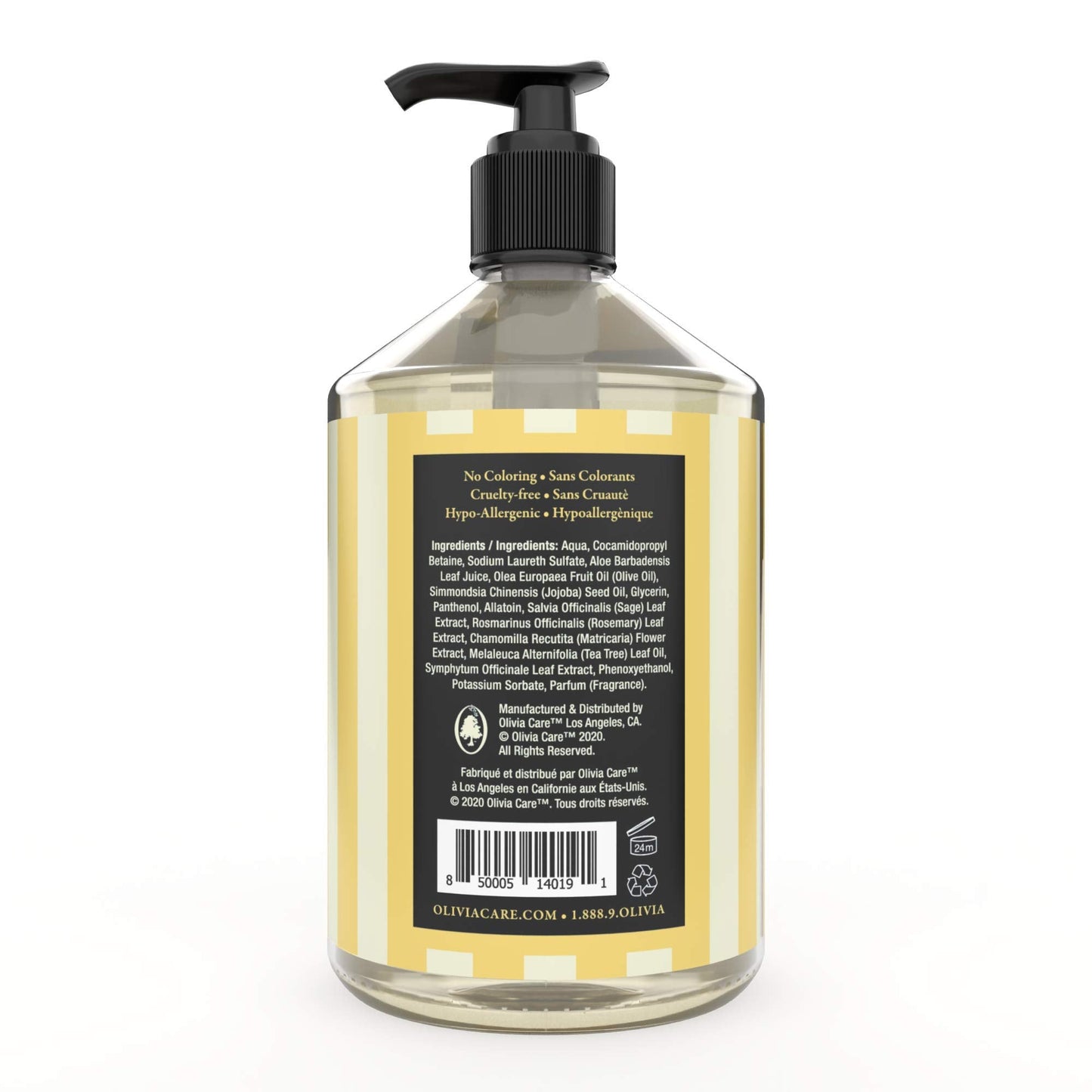 Olivia Care Liquid Hand Soap | Infused with Olive Oil | All Natural & Germ-Fighting | Moisturizing Hand Wash for Kitchen & Bathroom | Gentle, Mild Beauty & Personal Care Olivia Care