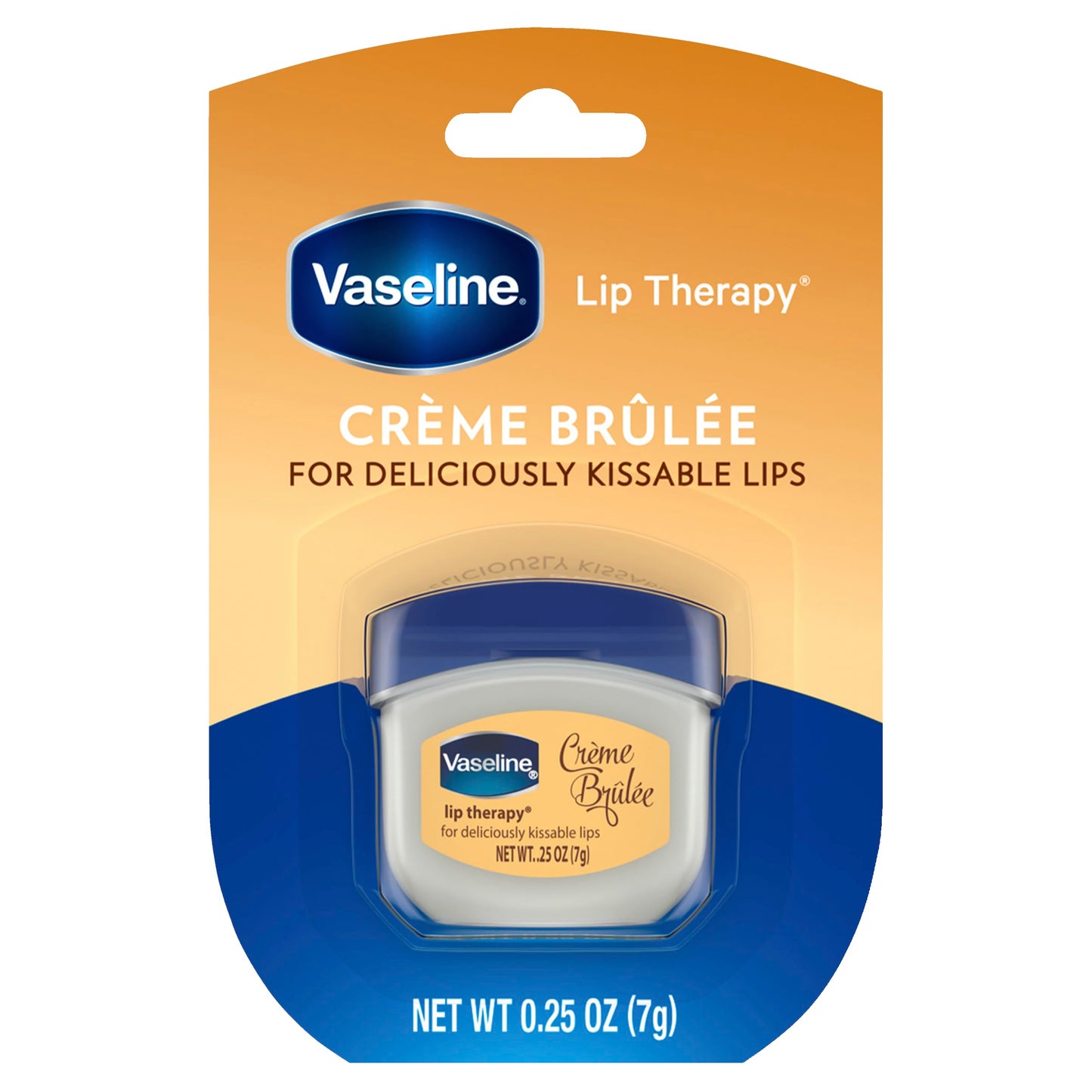 Vaseline Lip Therapy Creme Brulee 0.25 Ounce Jar (8 Pack) Disply Beauty & Personal Care Vaseline
