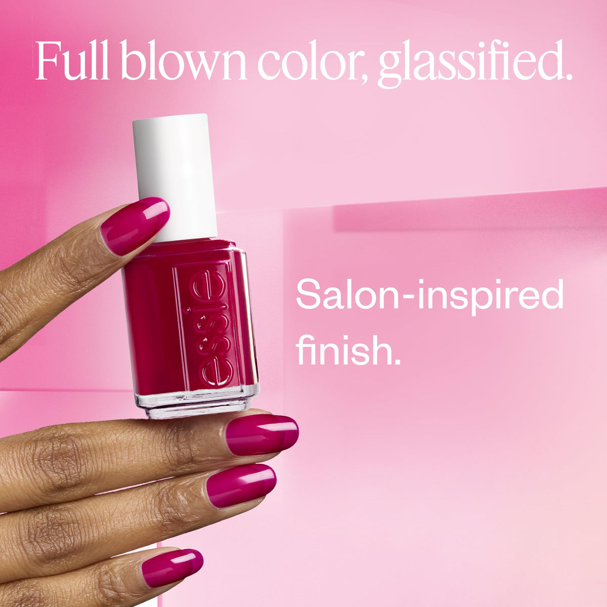 essie Nail Art Studio, Glass Nails, Translucent Fuchsia Nail Polish, Vegan, Highballer, 0.46 fl oz