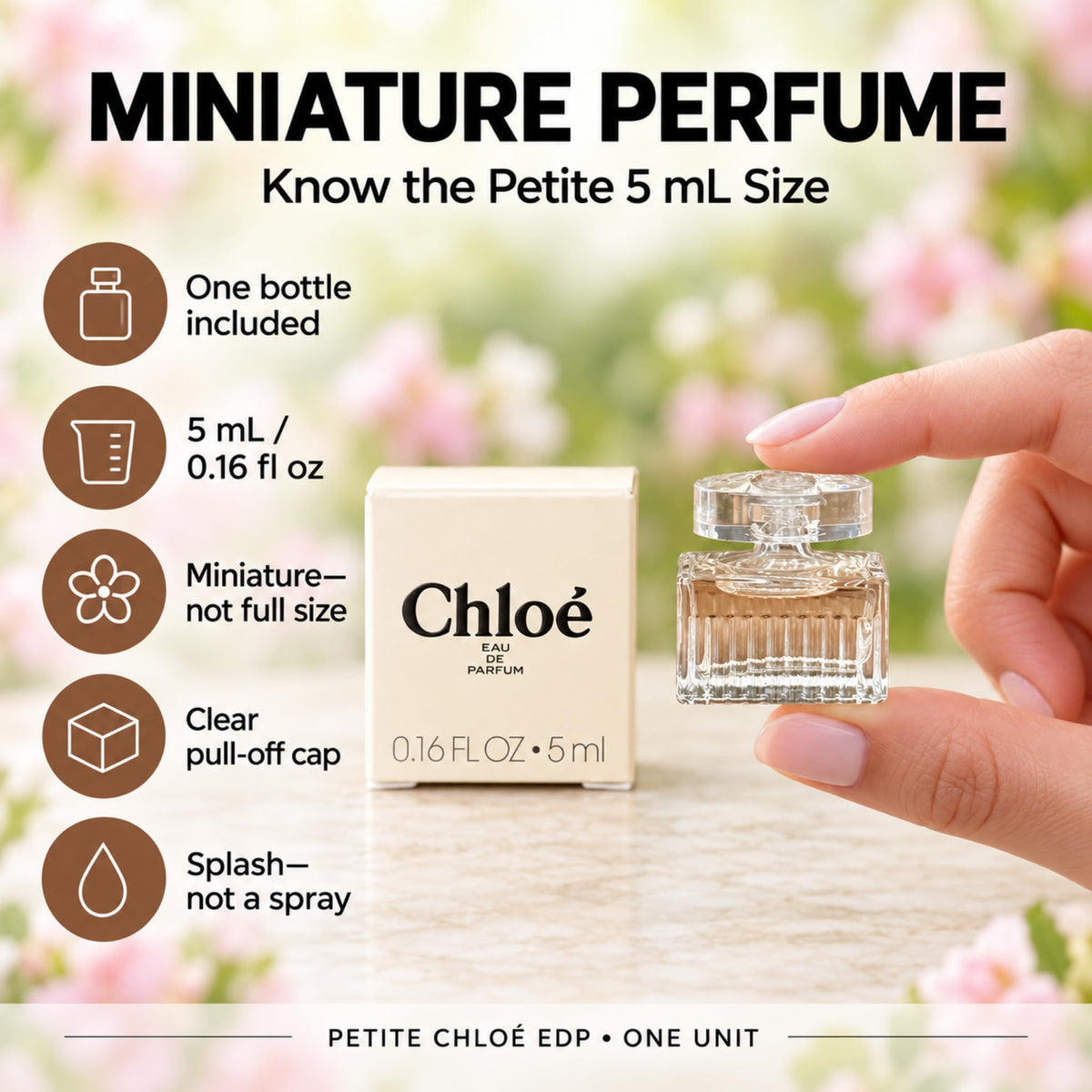 Chloe Perfume for Women EDP Mini Splash 0.16 Fl OZ