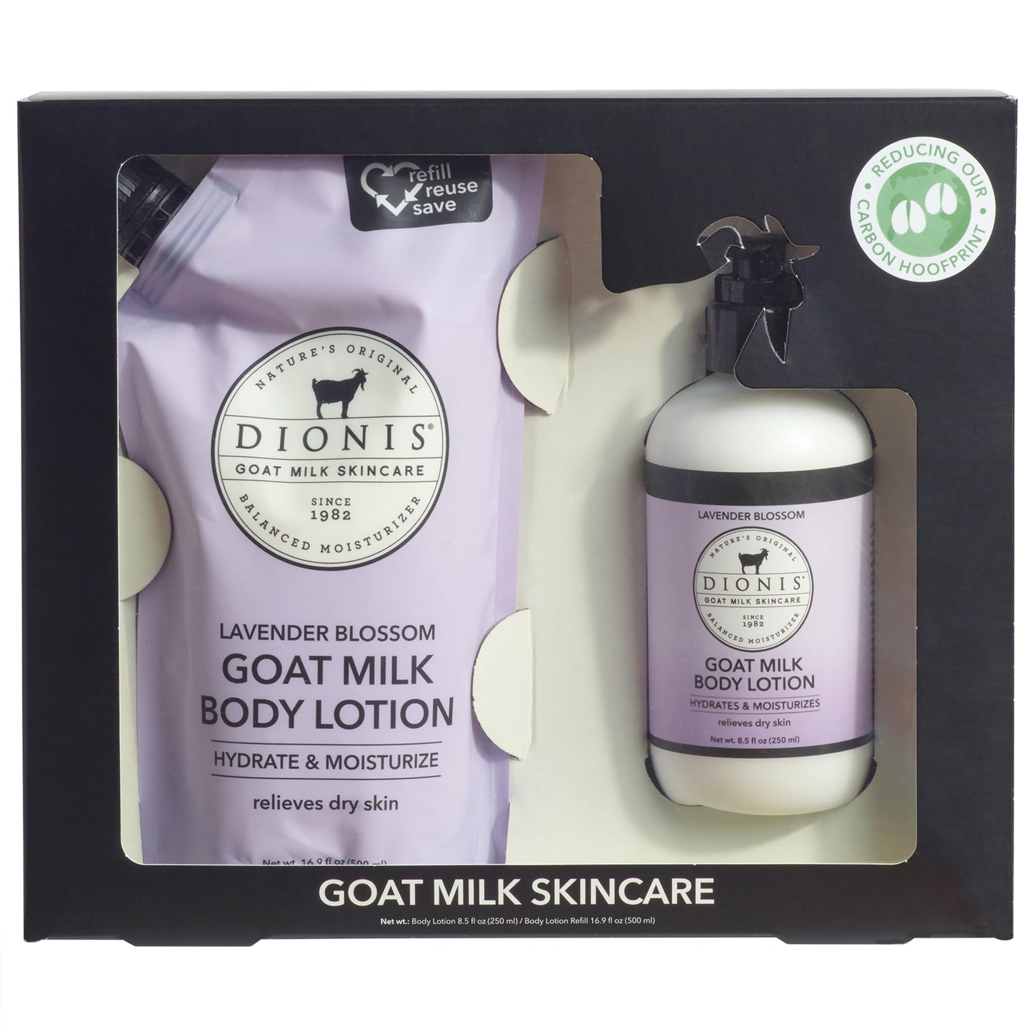 Dionis Goat Milk Lavender Blossom Body Lotion & Refill Pouch 2-Piece Gift Set Beauty & Personal Care Dionis