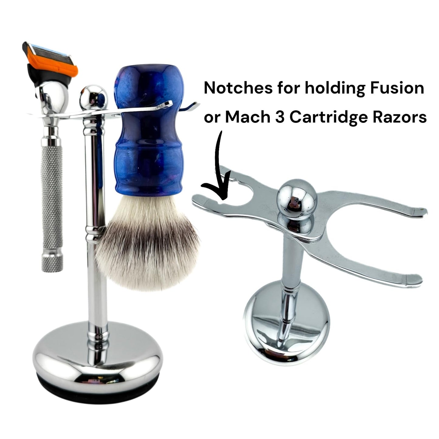 Parker Safety Razor, The Adjust-O-Stand, Adjustable Safety Razor & Shave Brush Stand, Simple to Customize to fit Any Size Shave Brush - PATENT PENDING Beauty and Personal Care Parker Safety Razor