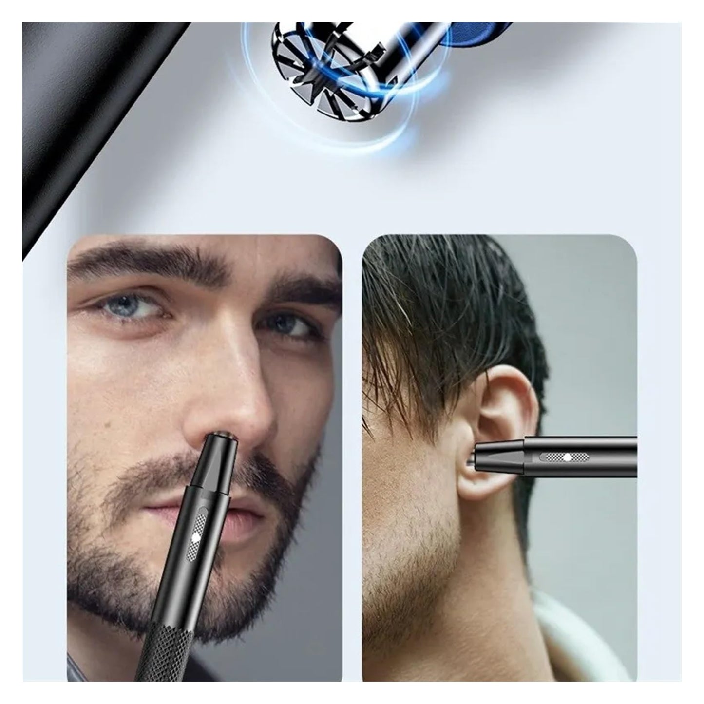 Razors USB Electric Nose Hair Trimmer for Men Nose and Ear Remover Automatic Washable Nose Hair Clipper Rechargeable Shaving(Blue) Beauty and Personal Care EWKYLSEM