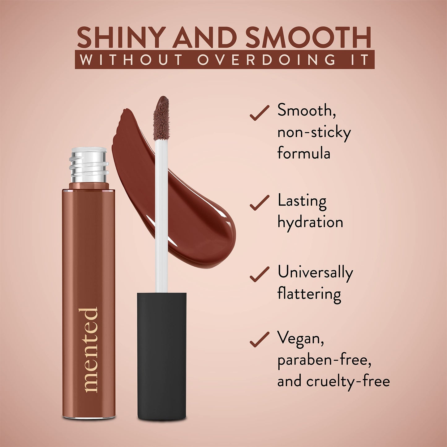 Mented Cosmetics Lip Gloss for Women Tinted Lip Balm Stain, Long Lasting Buildable Moisturizing Lipgloss Lipstick Topper, Made in USA, Cruelty Free Beauty & Personal Care Mented