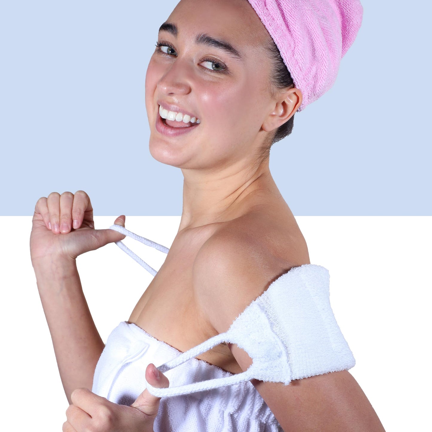 AFTERSPA Back Scrubber, 1 Count, White, Modern Style Beauty and Personal Care AFTERSPA