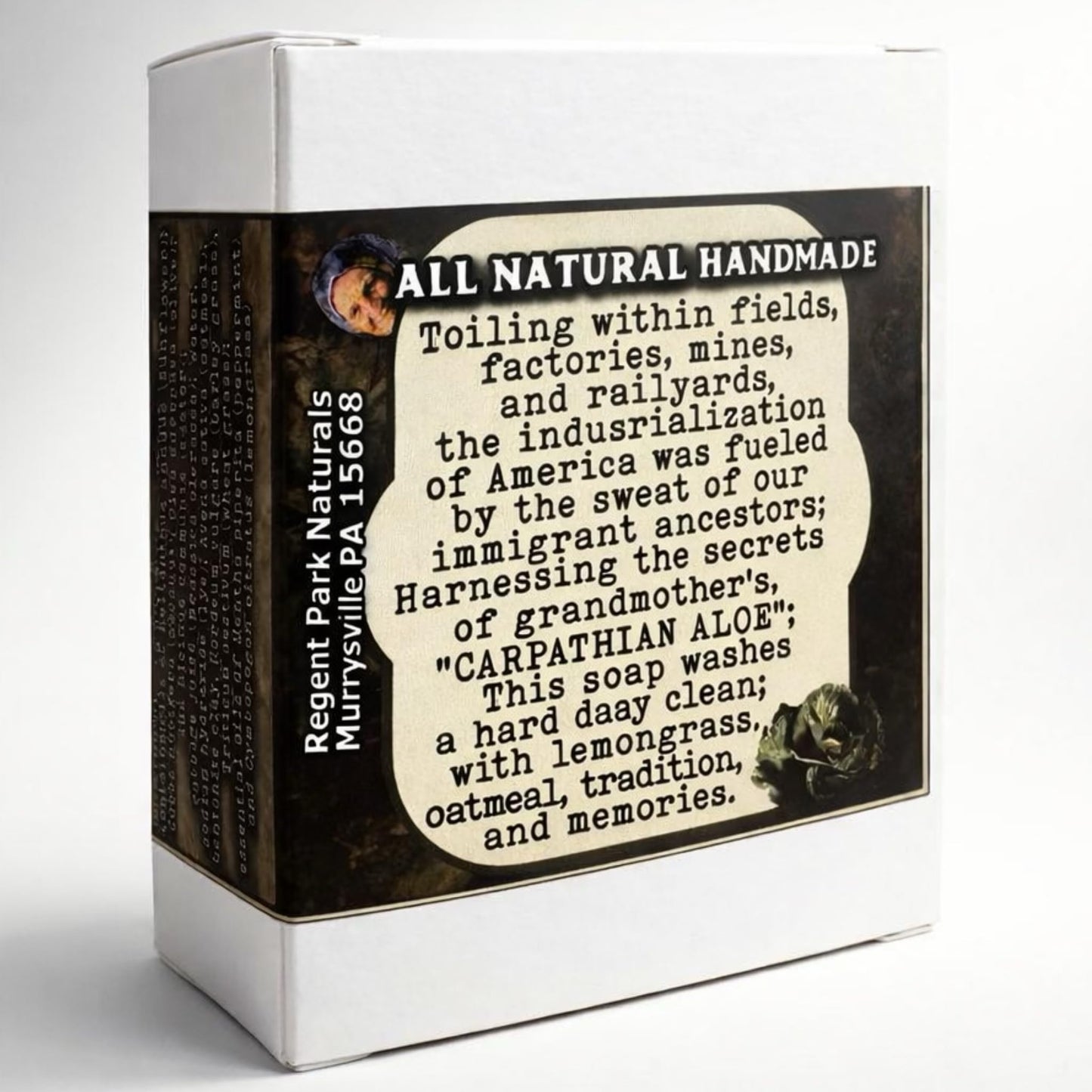 Regent Park Naturals Cabbage Soap “Old Slovak” | The Aloe of Carpathia | Old World Traditional Body Wash | 6oz Cold Process Soap Bar (1 bar) Beauty & Personal Care Regent Park Naturals