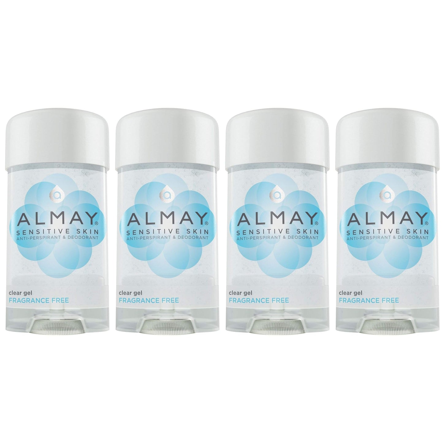 Almay Sensitive Skin Clear Gel Anti-Perspirant & Deodorant, Fragrance Free,2.25 oz(4 Pack) Beauty and Personal Care Almay