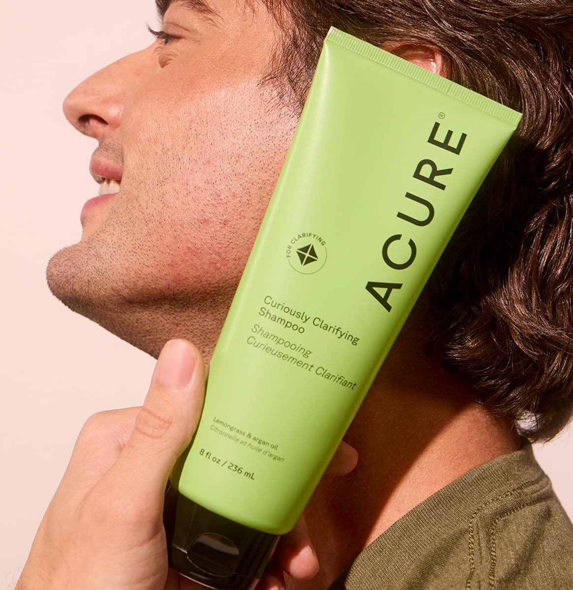 Acure Curiously Clarifying Shampoo 8oz – Deep Clean & Scalp Detox for Oily Hair, Removes Buildup, Sulfate-Free, Vegan, for Men & Women Beauty & Personal Care Acure