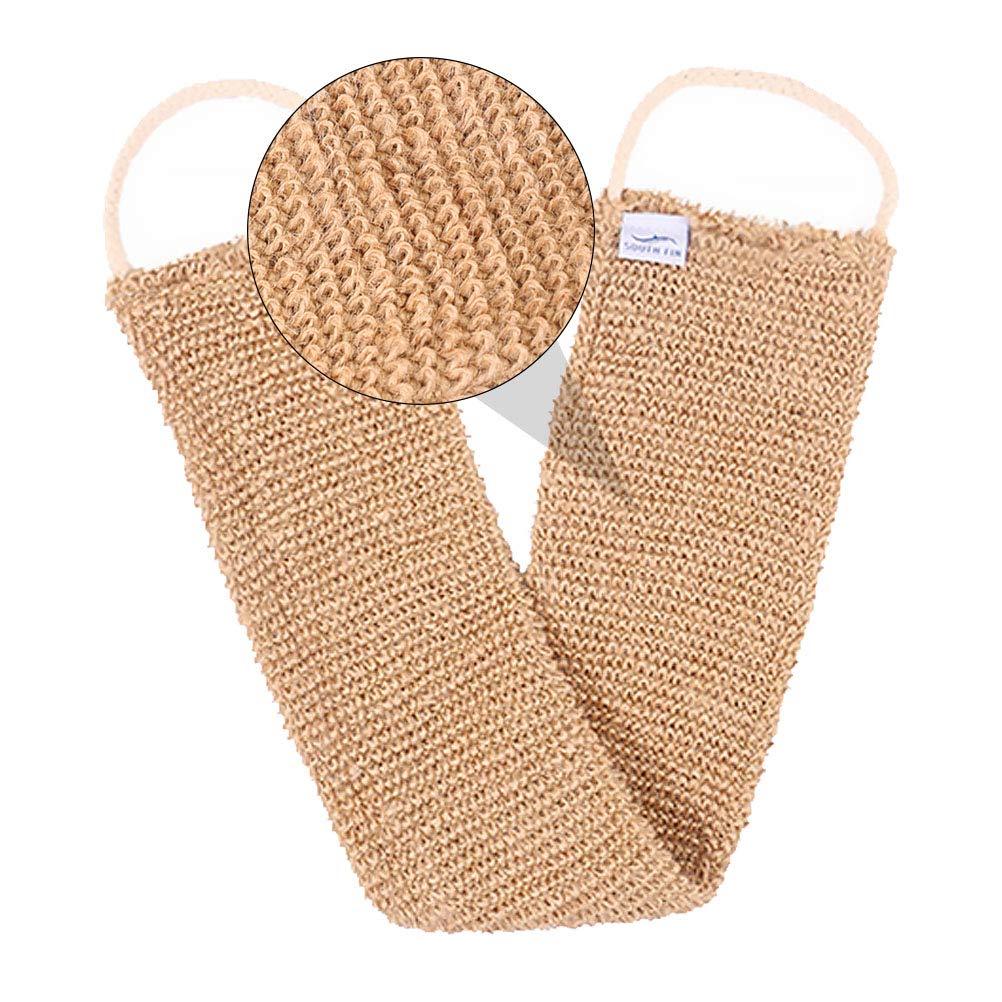 Bath Brush Ramie Jute Bath Towel Shower Towel Back Body Exfoliating Belt Shower Scrubber Bath Brush Set Beauty and Personal Care SAOGERUL