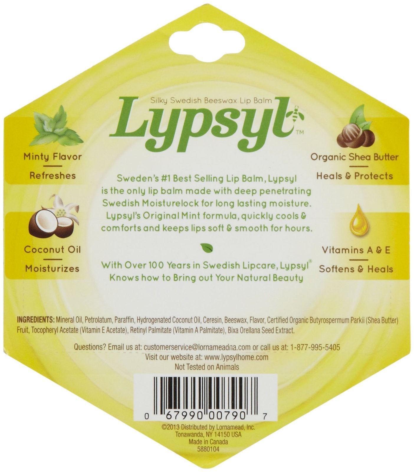 LypSyl LypMoisturizer, Orginal Mint, 0.1 oz. Beauty and Personal Care Lypsyl