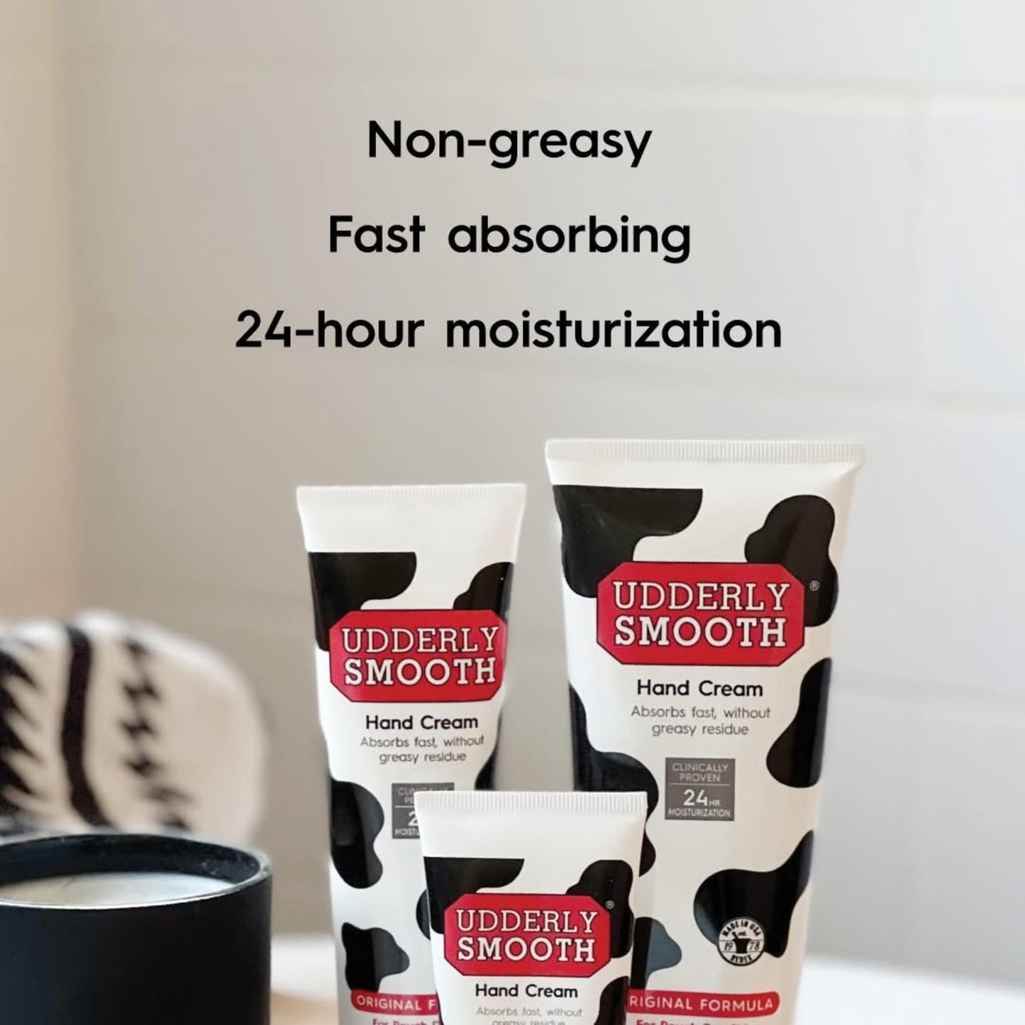 Udderly Smooth Hand (2 Oz) & Body Cream (12 Oz) Bundle, Daily Moisturizer to Hydrate Dry or Rough Skin, Dermatologist Tested, 3 Items Total Beauty & Personal Care UDDERLY SMOOTH