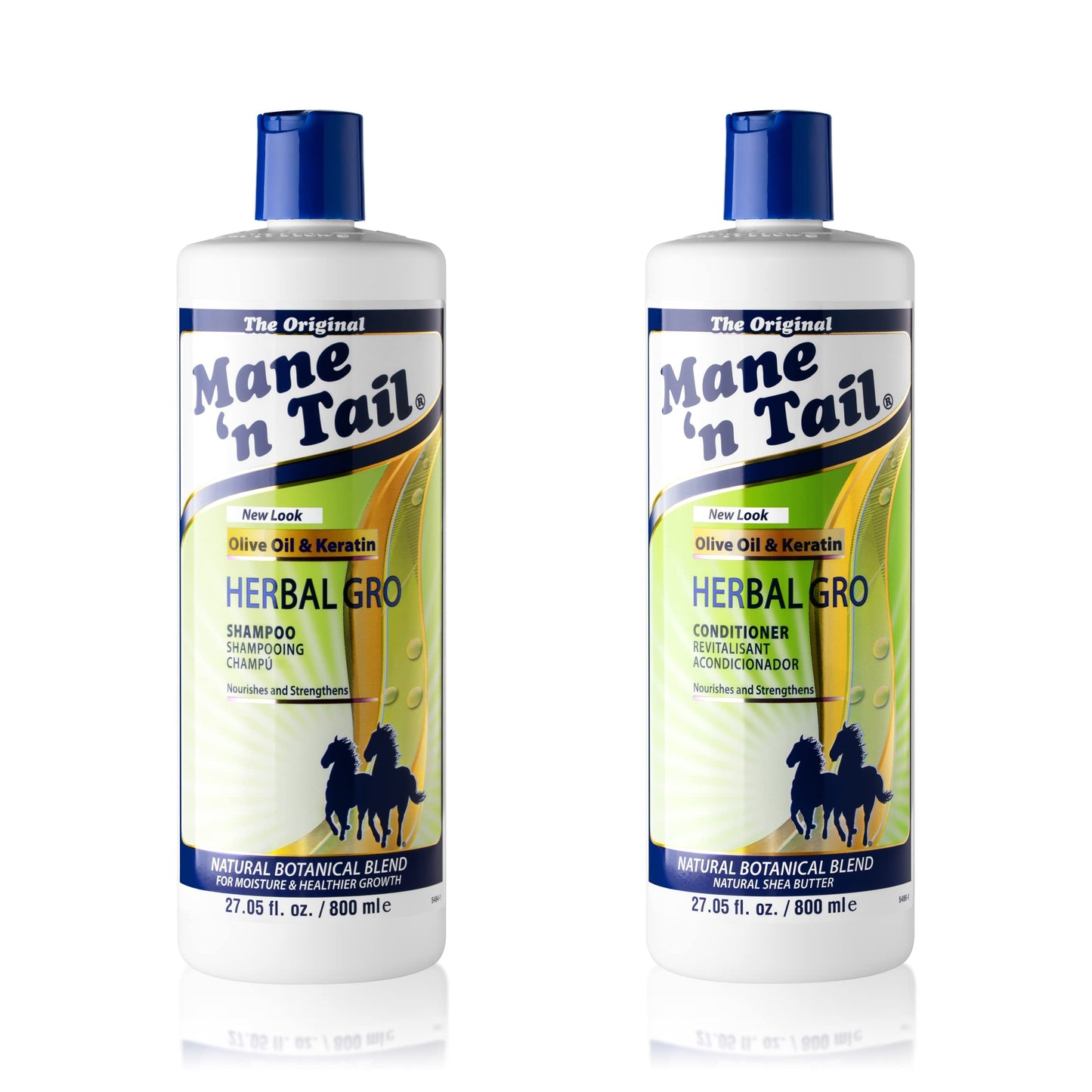 Herbal-Gro Shampoo 27.05oz & Conditioner 27.05oz Beauty & Personal Care Mane 'n Tail