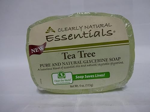 Clearly Natural Soap Bar Glyc Tea Tree2 Beauty & Personal Care Clearly Natural