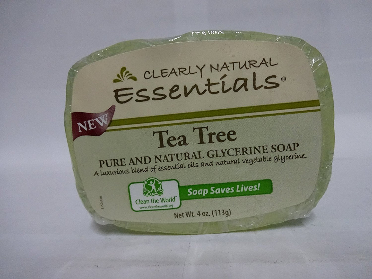 Clearly Natural Soap Bar Glyc Tea Tree2 Beauty & Personal Care Clearly Natural