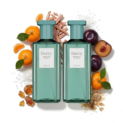 Fine'ry Before the Rainbow Hair + Body Fragrance Fine Mist Spray | Fresh, Citrus Scent with Bergamot, Salty Air & Tree Moss, Vegan & Cruelty Free Beauty & Personal Care Fine'ry