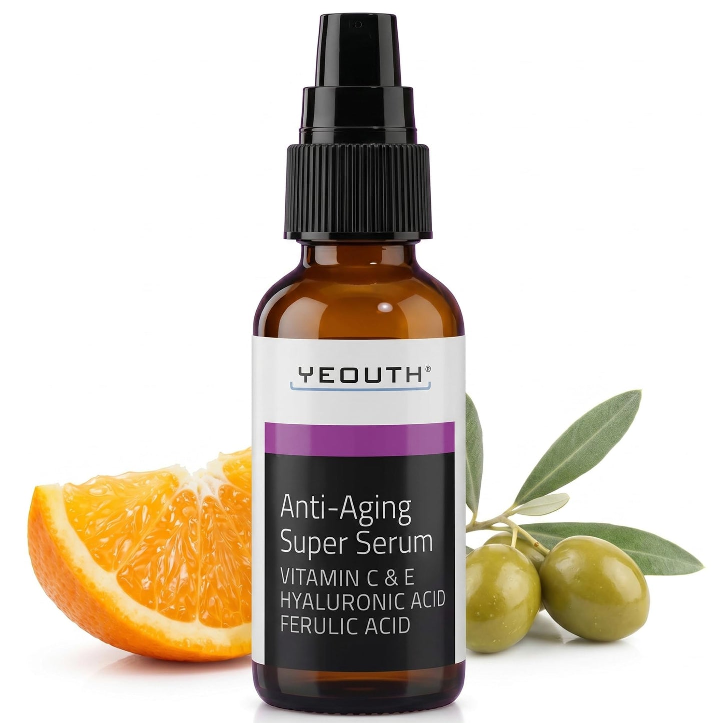 YEOUTH Anti Aging Serum for Face with Vitamin C, Tripeptide-31, Ferulic Acid and Hyaluronic Acid, Firming Serum for the Appearance of Fine Lines Beauty & Personal Care YEOUTH