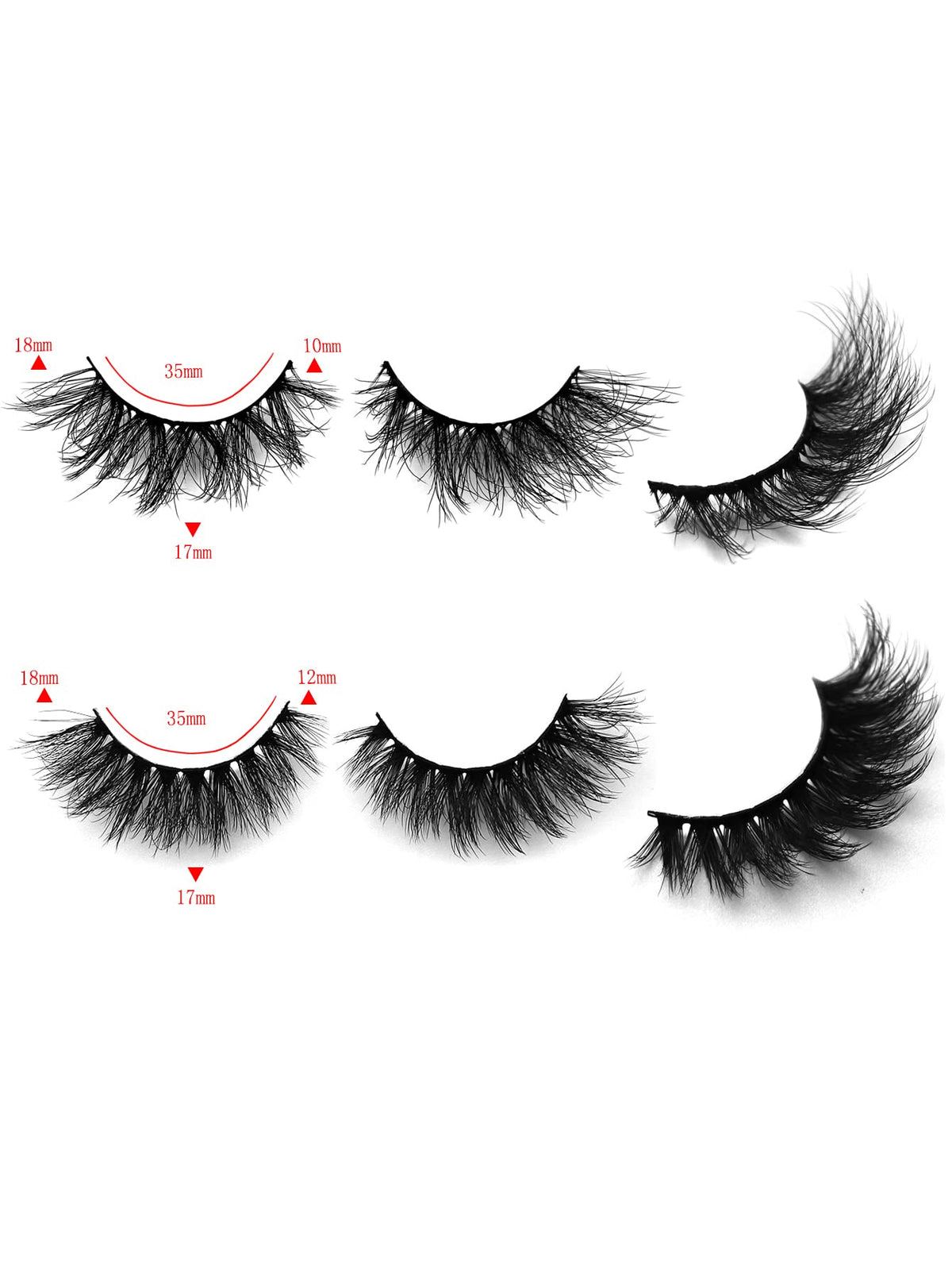 beautykaisen 10Pair 3D False eyelash book Cat Eye Look Fluffy Wispy Soft Reusable Makeup Thick Fake Eyelashes(601+628) Beauty & Personal Care beautykaisen