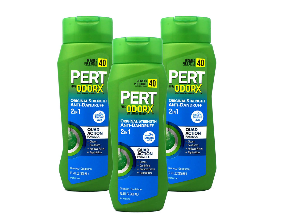 Pert Plus 2 in 1 Shampoo + Conditioner Dandruff Control 25.40 oz (Pack of 3)