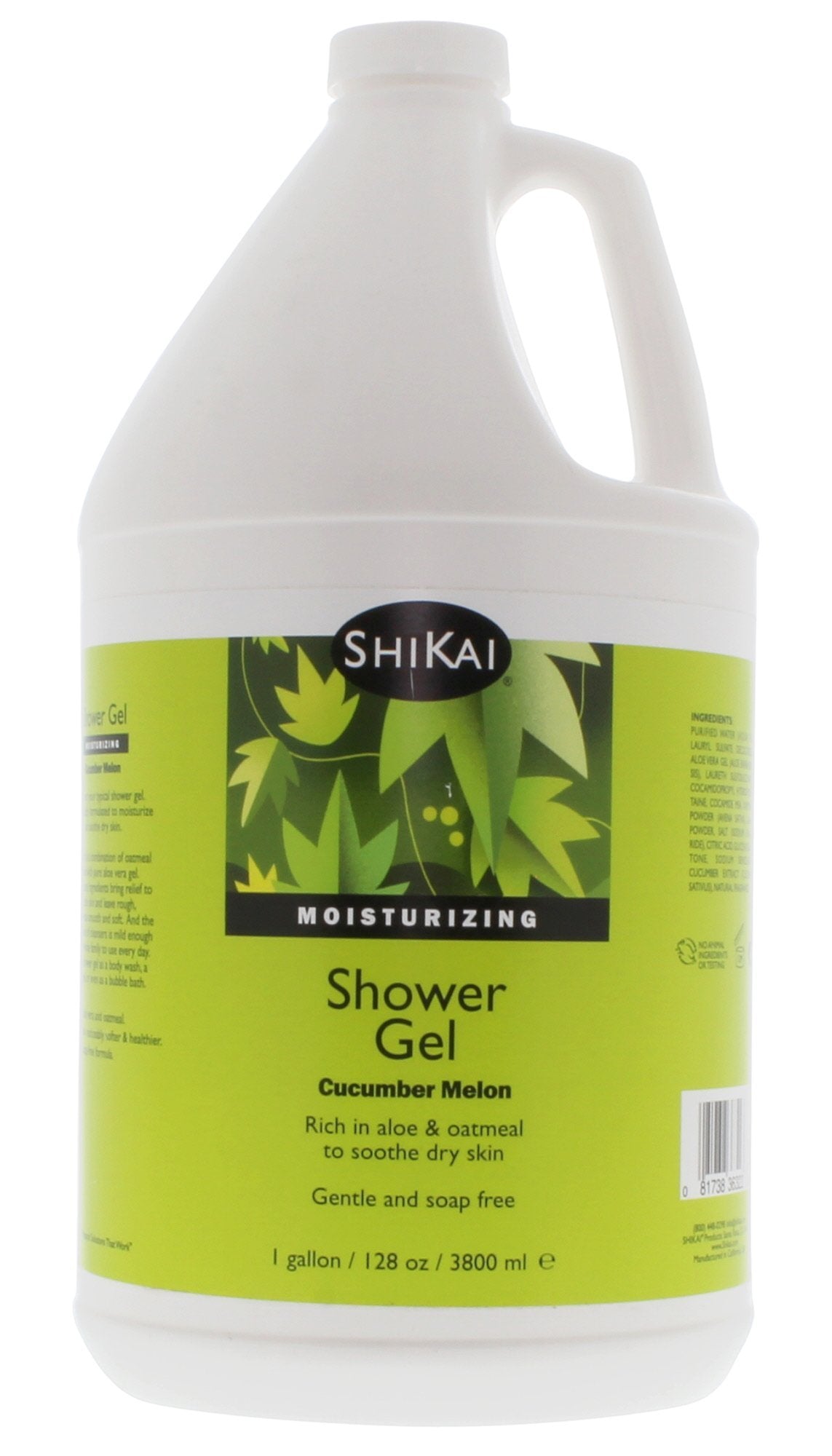 ShiKai Daily Moisturizing Shower Gel (Cucumber Melon, 1 Gallon) | Gentle Formula | with Aloe Vera & Oatmeal for Soft, Healthy Skin | Dry Skin Relief Beauty & Personal Care ShiKai
