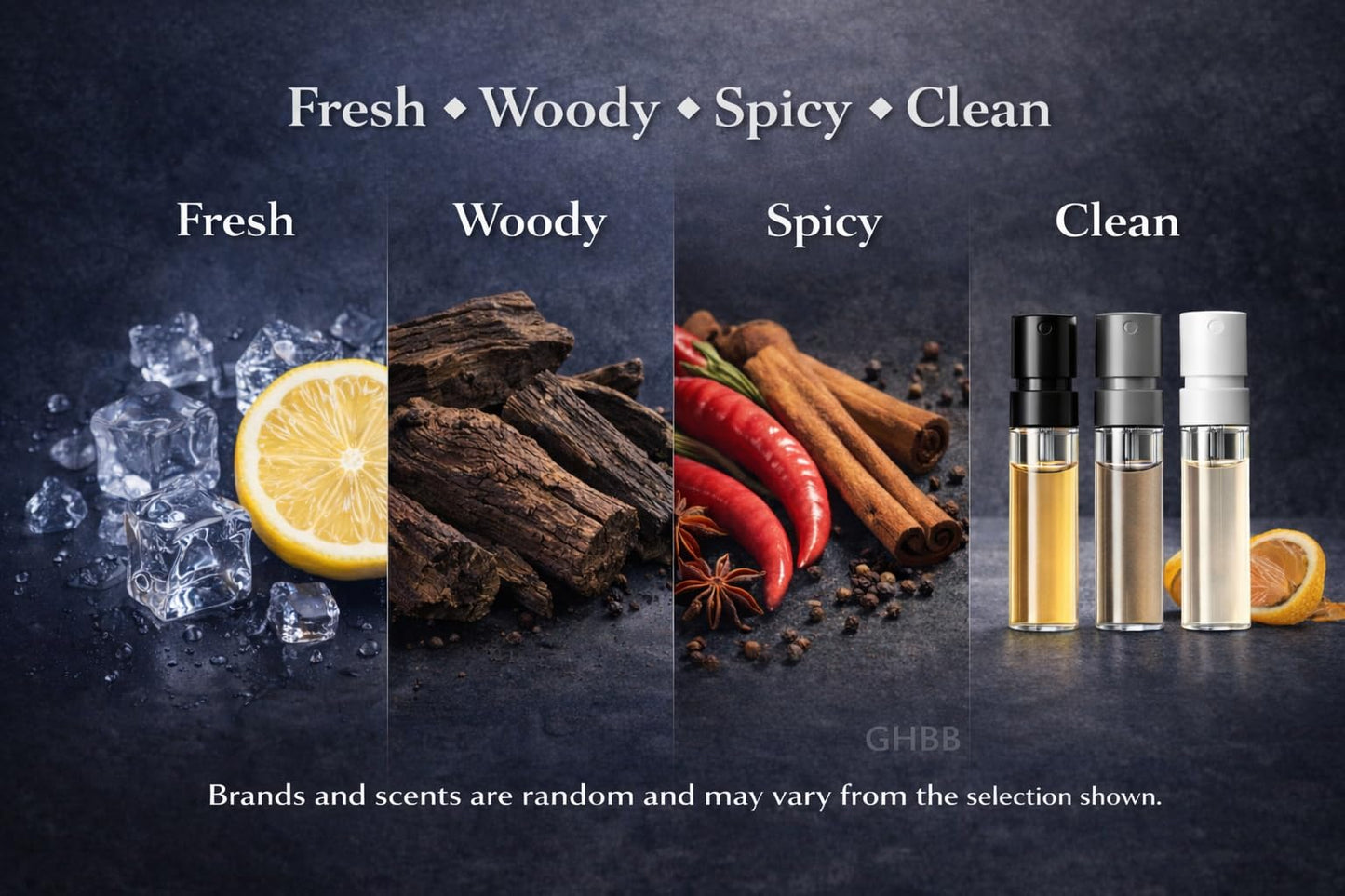 GHBB Luxury Cologne Collection for Men - 15 Designer Fragrance Samples, High-End Scent Set, Premium Mini Vial Discovery Set Beauty & Personal Care GHBB