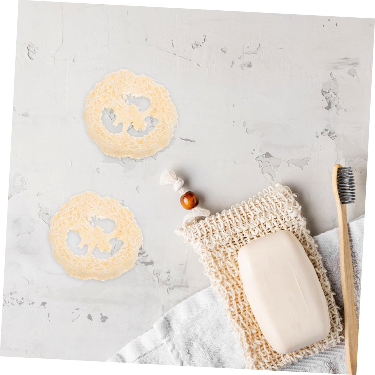 Beaupretty 5pcs Loofah Soap Holder Tray Natural Loofah Bath Scrubber for Shower Kitchen and Bathroom Prevents Soap Softening Absorbent and Breathable Beauty and Personal Care Beaupretty
