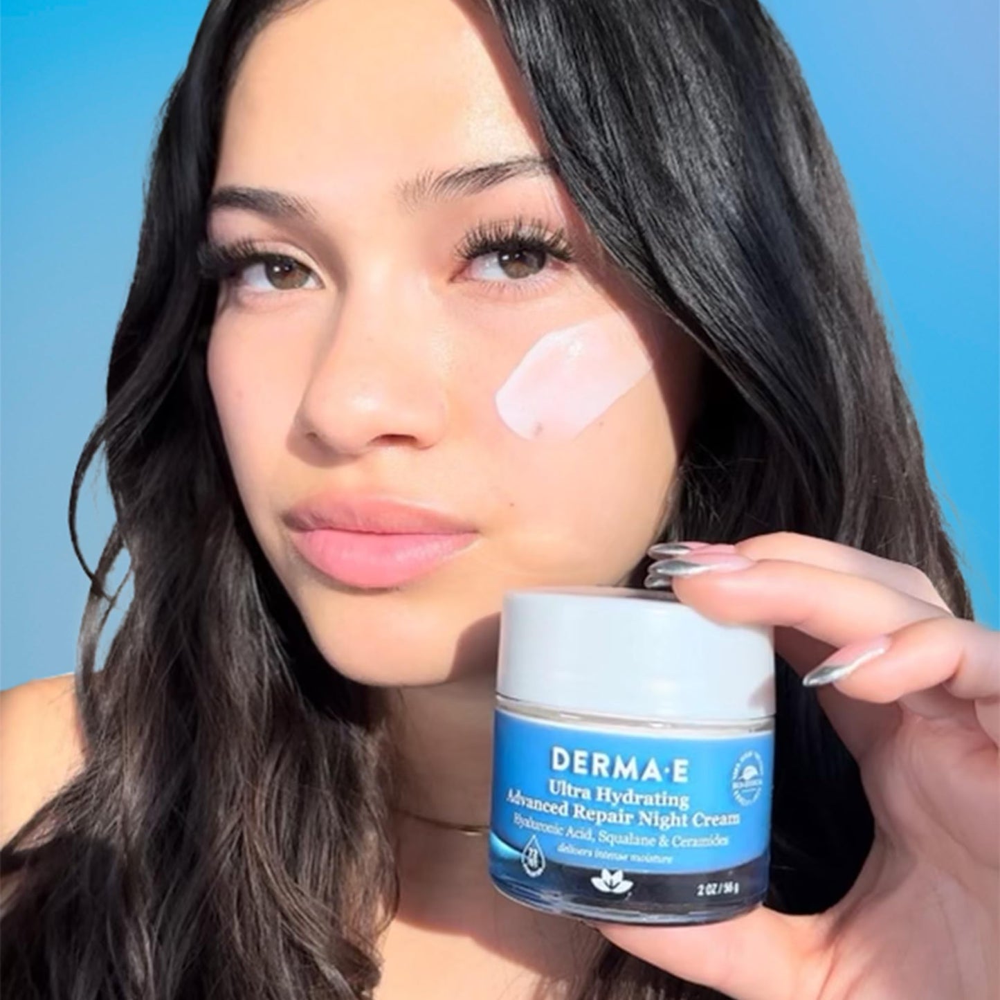 Derma E Ultra Hydrating Night Cream, Advanced Repair Overnight Face Moisturizer with Hyaluronic Acid to Replenish, Smooth and Nourish Skin, 2 oz Beauty & Personal Care Derma E