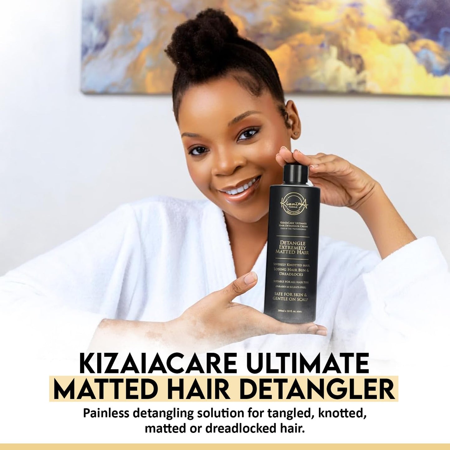 KizaiaCare Ultimate Matted Hair Detangler: Painless detangling solution for tangled, knotted, matted or dreadlocked hair. | Adults & Children Suitable Beauty & Personal Care Kizaïa Tangle Hair Expert
