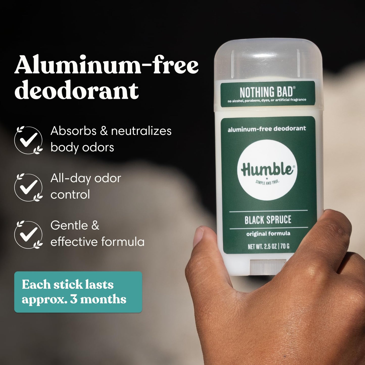 Humble Aluminum-Free Deodorant for Women & Men, Earthy Scents Variety Pack - Clean & Fresh Natural Deodorant Stick with Essential Oils Beauty and Personal Care HUMBLE SIMPLE AND TRUE.