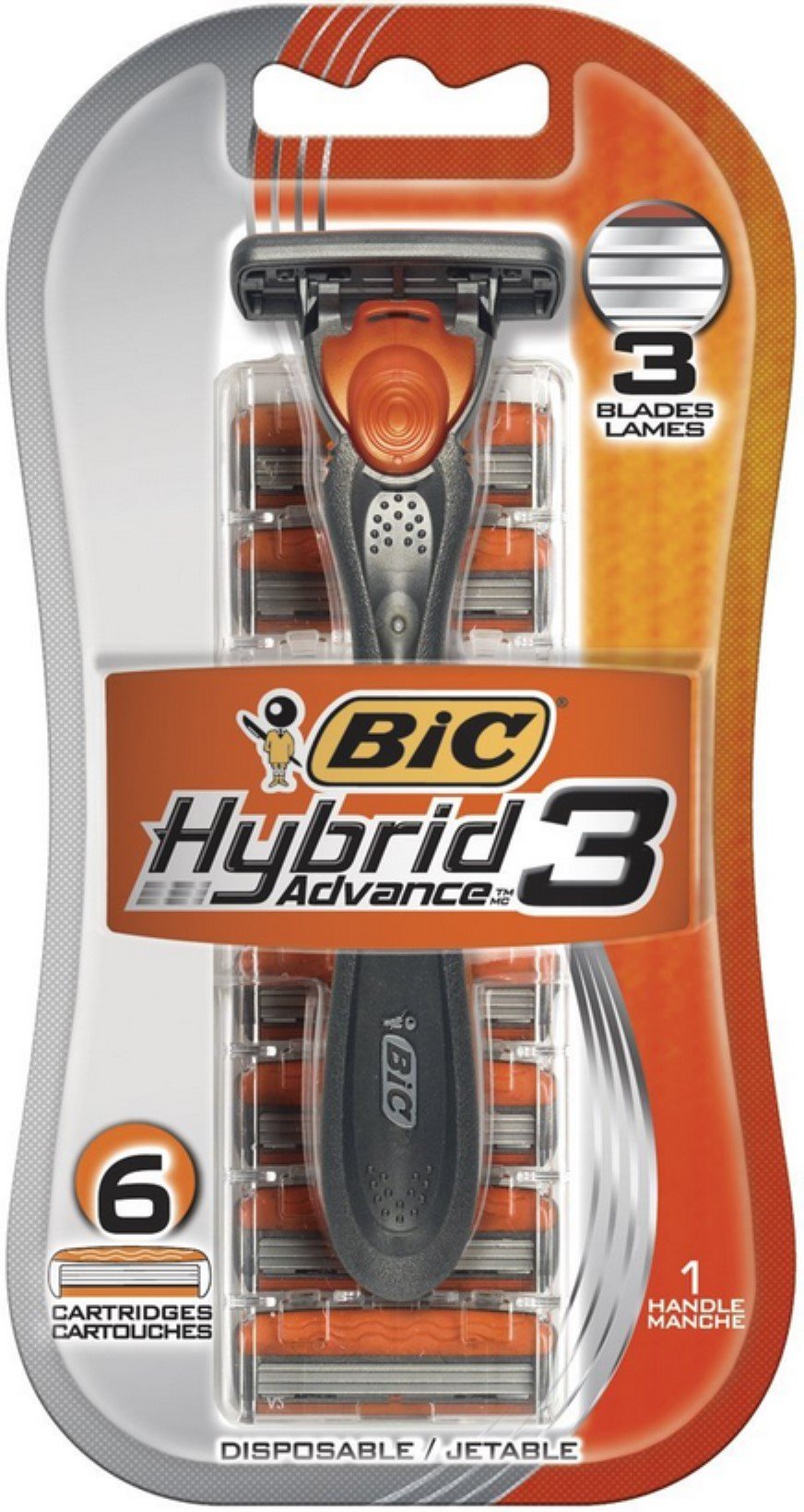 BiC Hybrid Advance for Men, Shaver System 1 ea (Pack of 11) Beauty and Personal Care BIC