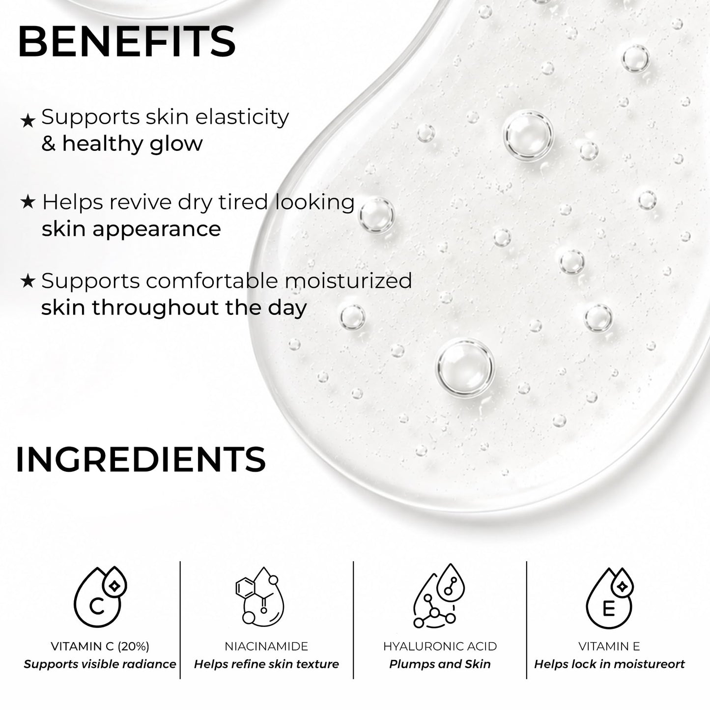 Pursonic Vitamin C Serum, 20% is a high potency Best Organic Anti-Aging Moisturizer Serum for Face, Neck & Décollete and Eye Treatment (3 fl. oz) Beauty & Personal Care Pursonic