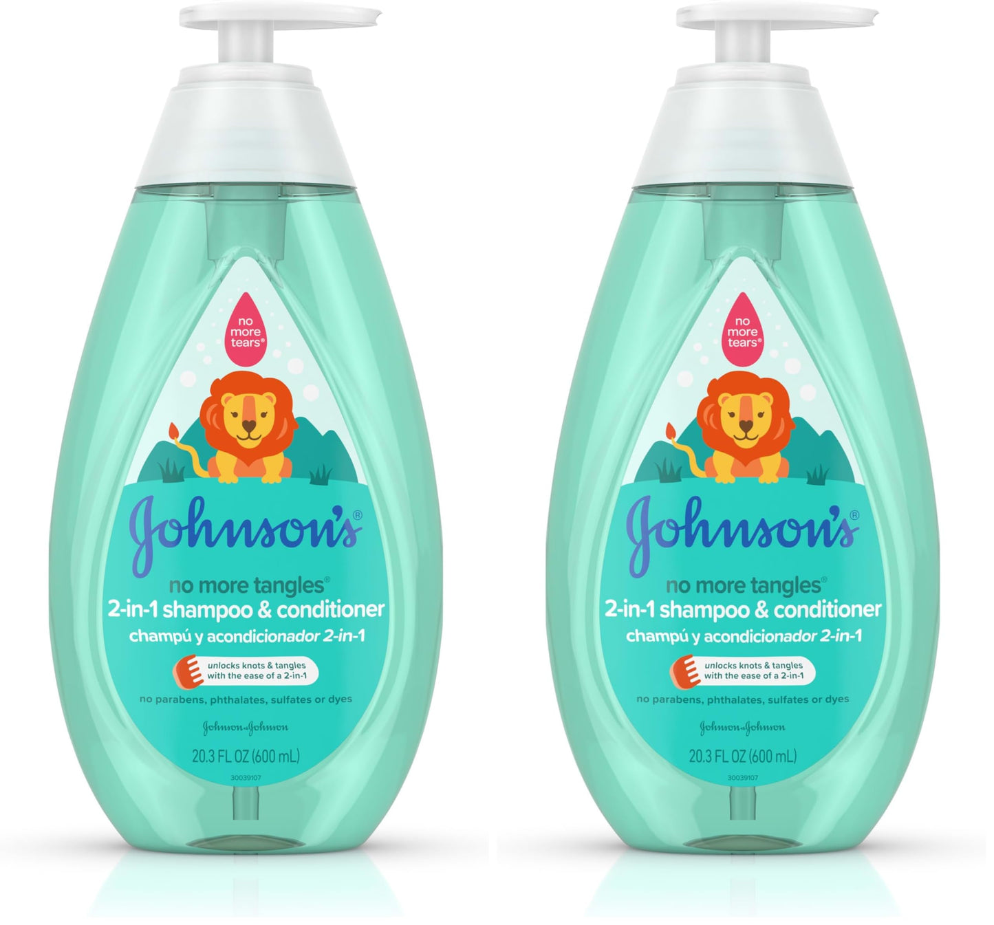 Johnson's 2-in-1 Shampoo & Conditioner, 20.3 fl. oz | Detangling Formula | For Kids | Tear-Free | Hypoallergenic Beauty and Personal Care Johnson's Baby Default Title