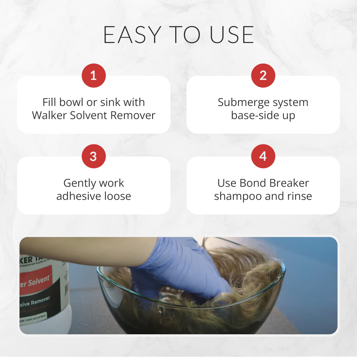 Walker Tape Walker Solvent Adhesive Remover Gallon 128 fl oz for Wig Installs, Lace Systems, Toupee Applications, Hair Tape Removal and Adhesive