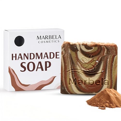 Marbela Cosmetics Hydrating Clay Soap Bar - Unscented Natural Face & Body Soap for Sensitive Skin - Vegan Palm Oil Free Handmade Soap USA 3.5 oz Beauty & Personal Care Marbela