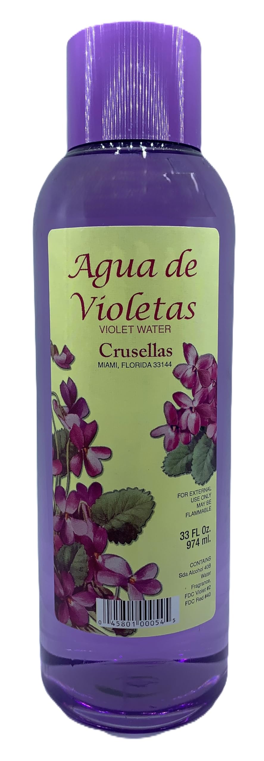 Crusellas Agua de Violetas (Violet Water) Splash Cologne 33 Fl. Oz. Beauty & Personal Care Crusellas
