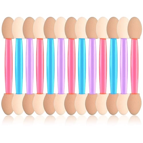 MORGLES 50Pcs Disposable Eyeshadow Brushes, Dual Sides Eyeshadow Sponge Applicators, Sponge Beauty & Personal Care MORGLES