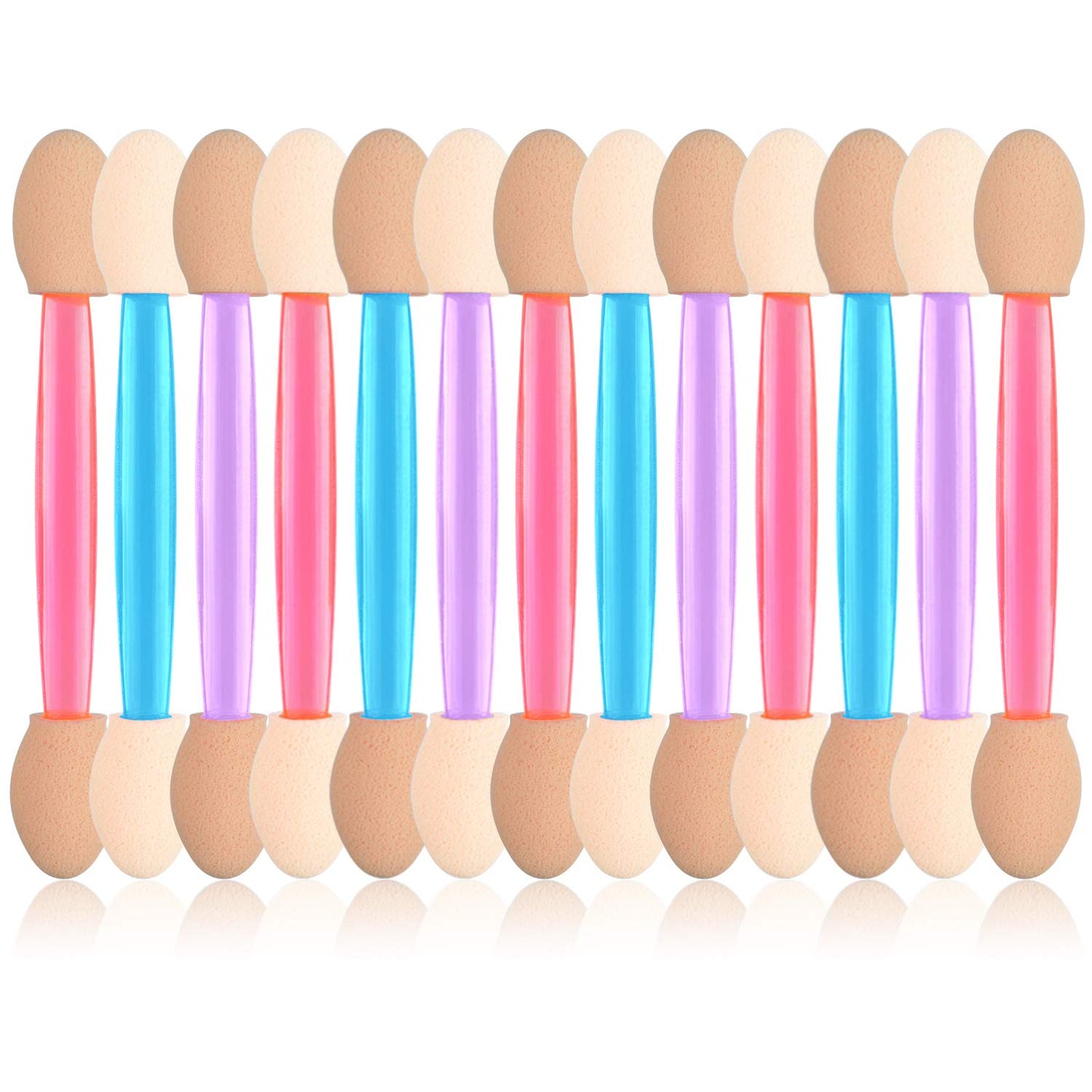 MORGLES 50Pcs Disposable Eyeshadow Brushes, Dual Sides Eyeshadow Sponge Applicators, Sponge Beauty & Personal Care MORGLES