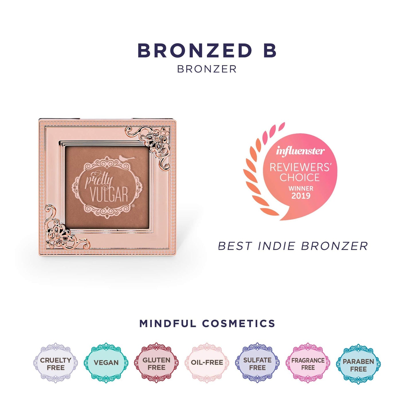 Pretty Vulgar Bronzed B Powder Bronzer, Highly-Pigmented, Smooth, Matte Bronzing Face Powder, Vegan, Gluten-Free & Cruelty-Free, Bronze Mannikin, 5.7g Beauty & Personal Care Pretty Vulgar