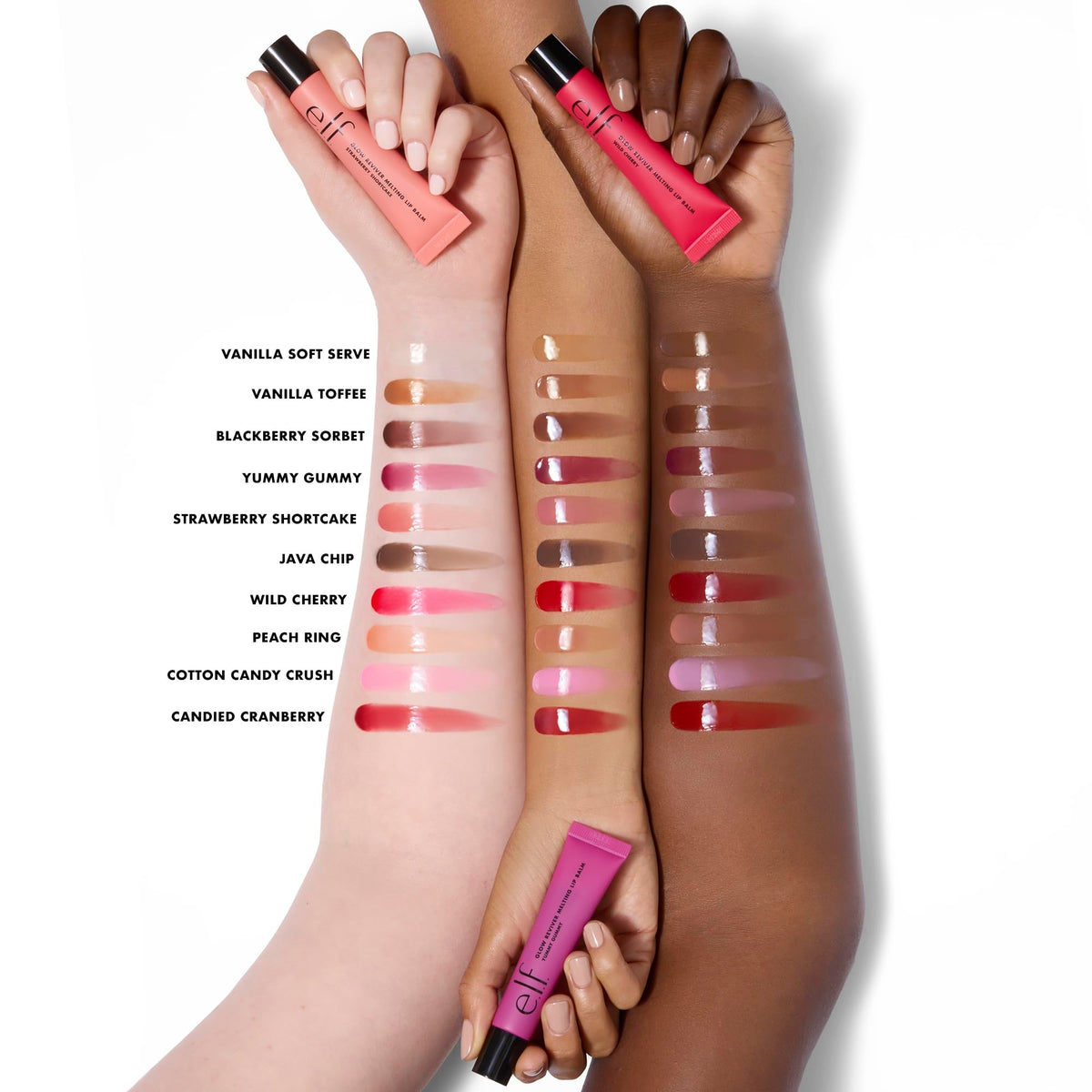 e.l.f. Glow Reviver Melting Lip Balm, Hydrating Tinted Lip Balm For A Glossy Finish & Soft, Supple Lips, Vegan , Candied Cranberry Beauty & Personal Care e.l.f.
