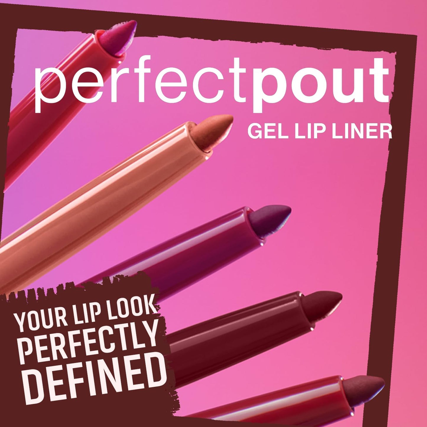 wet n wild Perfect Pout Matte Retractable Gel Lip Liner Pencil, Rich Creamy Long Lasting Color, Well-Defined and Flawless Application, Vegan Beauty & Personal Care wet n wild
