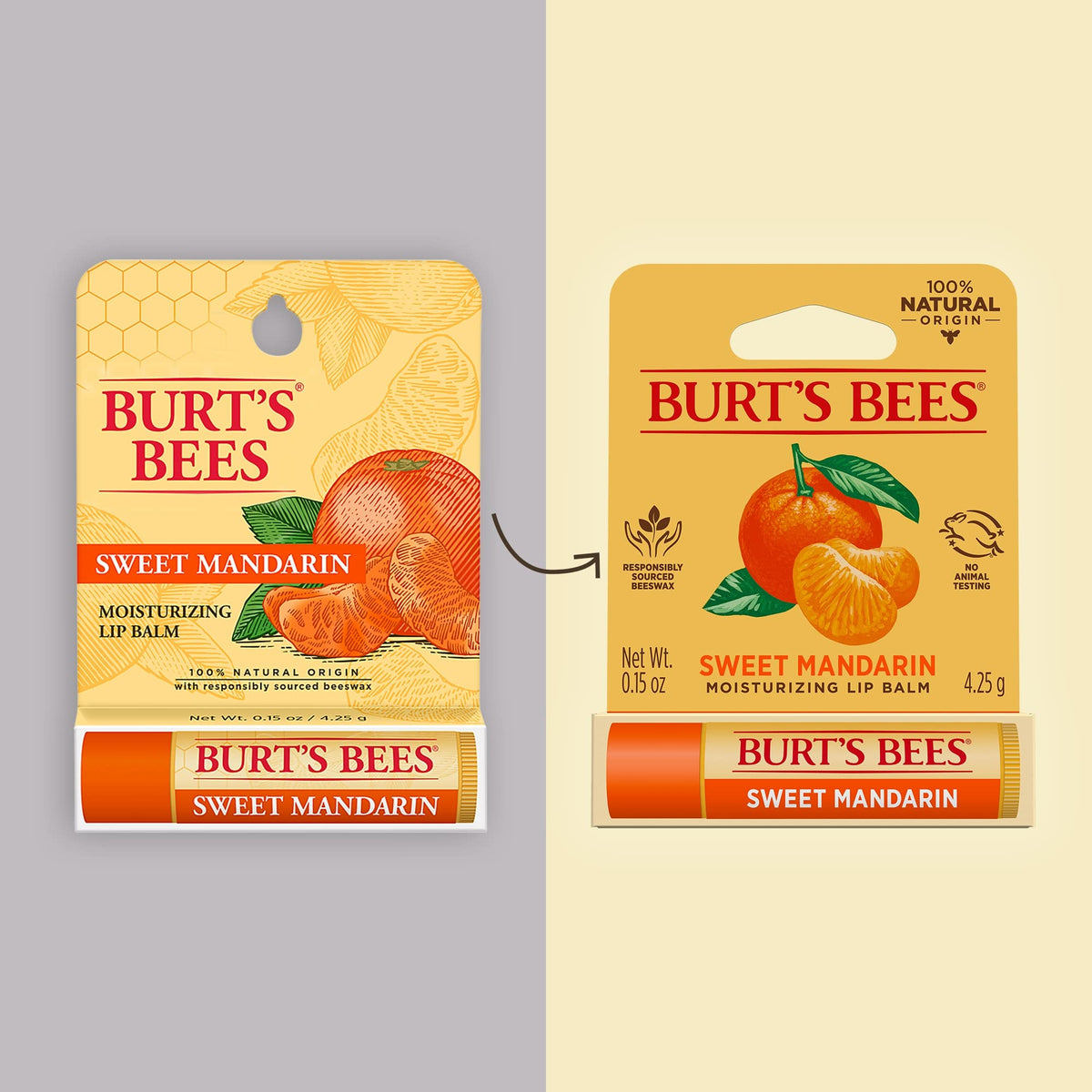 Burts Bees Sweet Mandarin Moisturizing Lip Balm Unisex 0.15 oz Beauty & Personal Care Burt's Bees