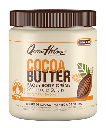 Queen Helene Cocoa Butter Face & Body Cream - Extra Rich Moisturizing Formula for Dry Skin | Softens, Smooths & Restores Radiance | 4.8 oz Jar Beauty & Personal Care Queen Helene