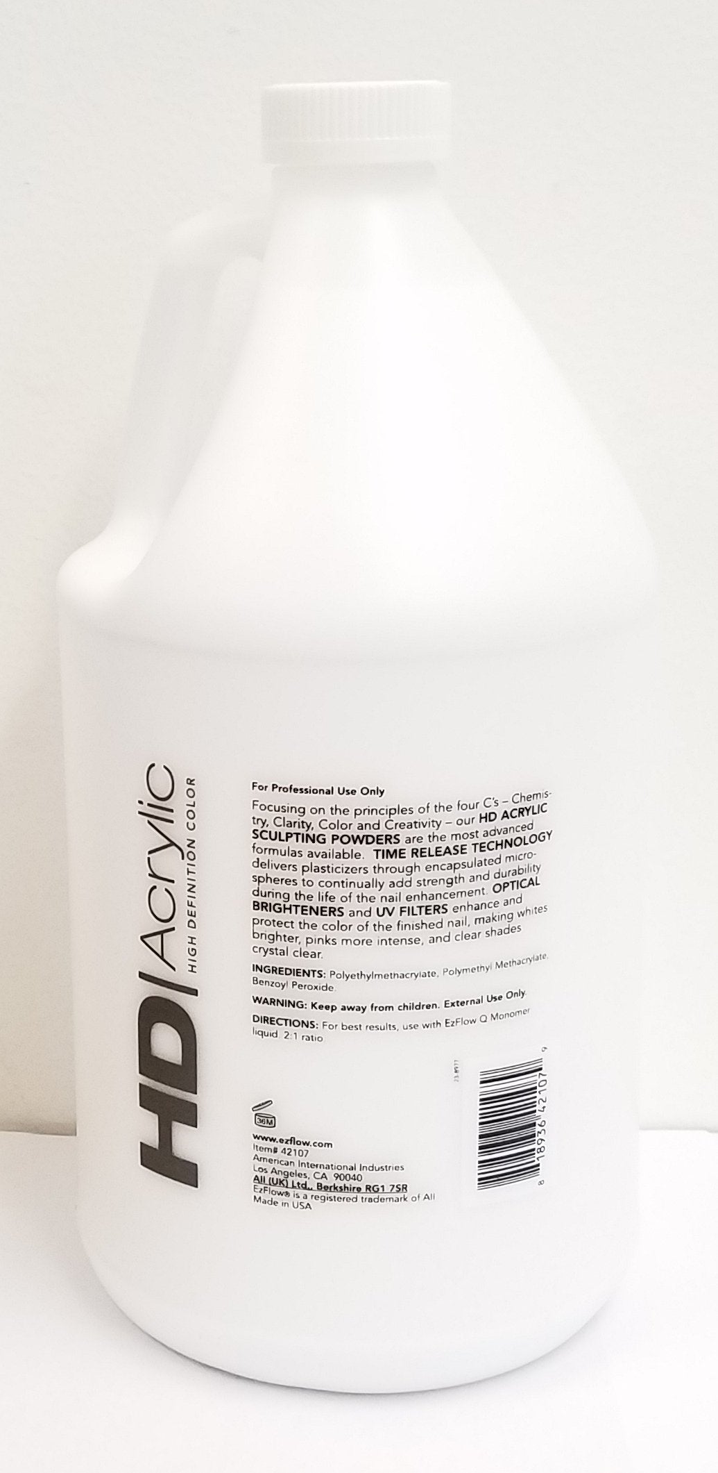 EZ Flow - Acrylic Nail Powder High Definition *CLEAR* - 92.8oz/2.63kg Beauty & Personal Care EzFlow