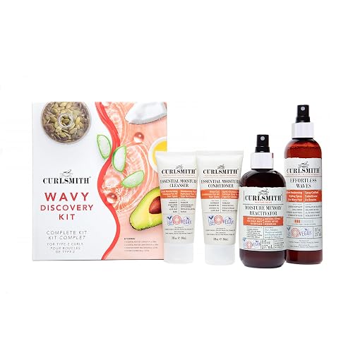 Curlsmith - Wavy Wash Day Discovery Kit | Complete Wash Day Kit, Perfect for People with Type 2 Curls | Cleanse, Control Frizz, Nourish & Hydrate Hair Beauty & Personal Care CURLSMITH