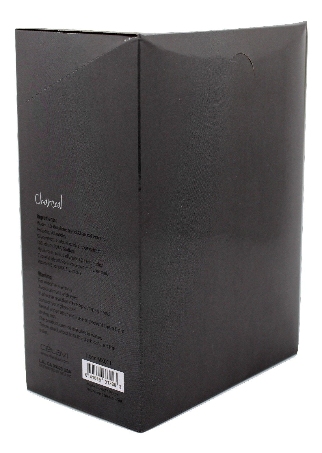 Celavi Essence Facial Mask Paper Sheet Korea Skin Care Moisturizing 24 Pack (Charcoal) Beauty & Personal Care Celavi Cosmetics