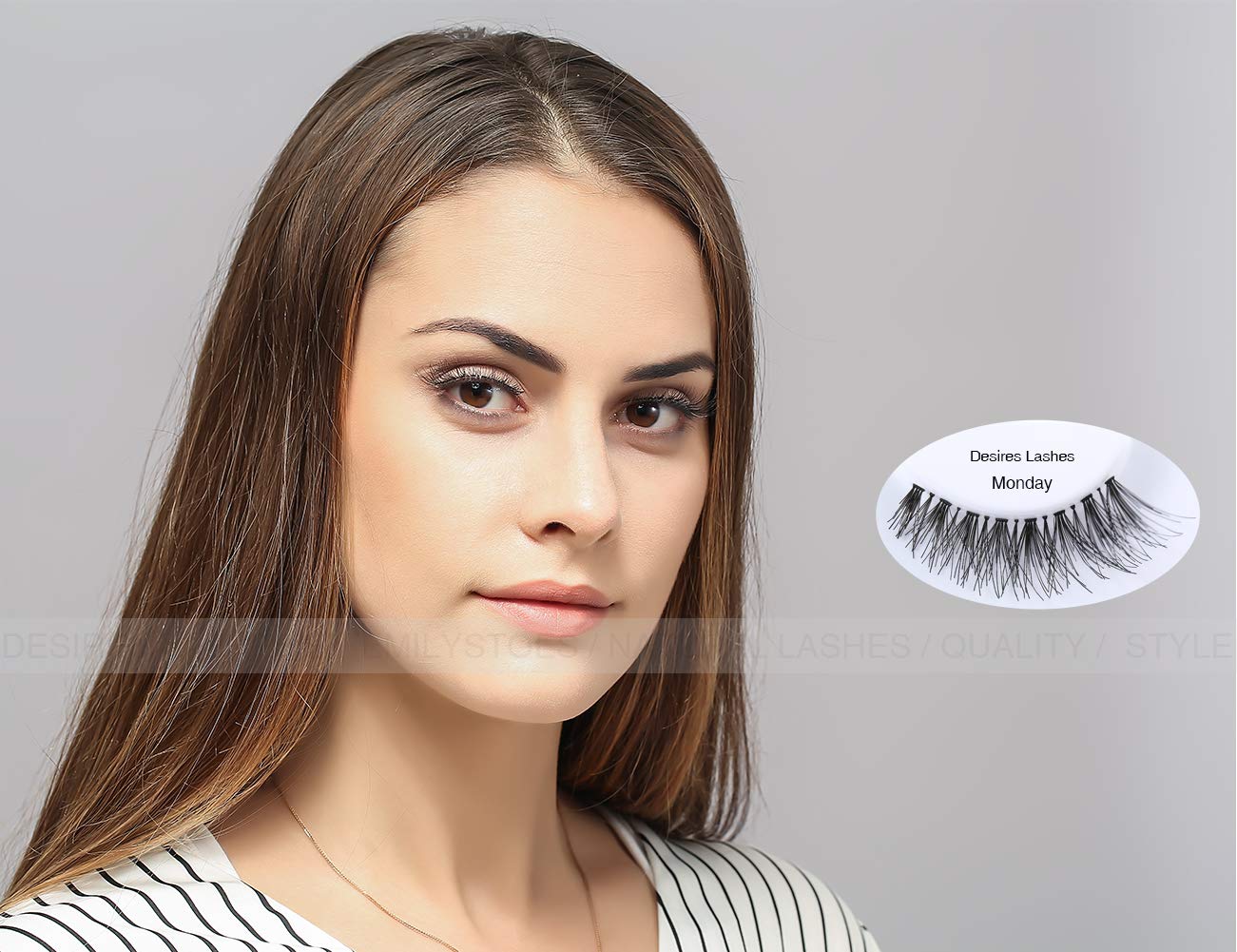 DESIRES LASHES Multipack Demi Wispies Fake Eyelashes 5Pairs Per Kits, 01 Monday Beauty & Personal Care DESIRES LASHES By EMILYSTORES